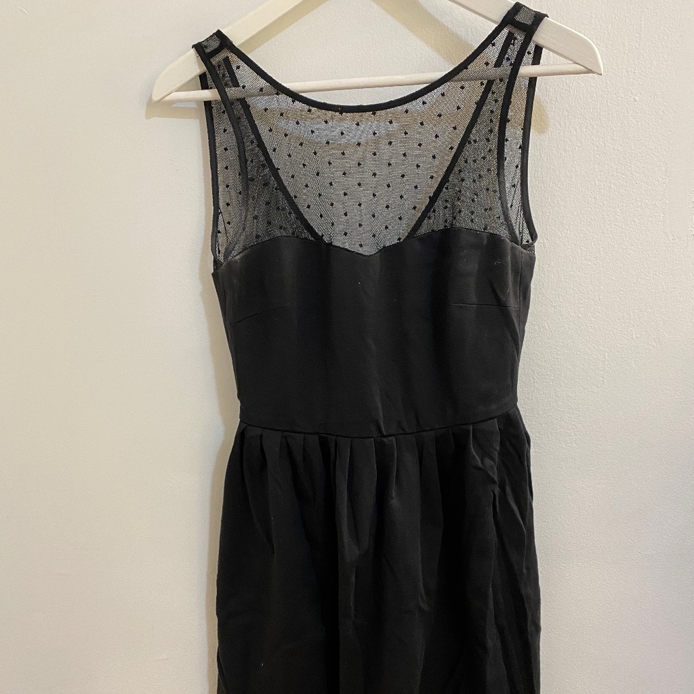 Zara Black Lace Top Dress Size L